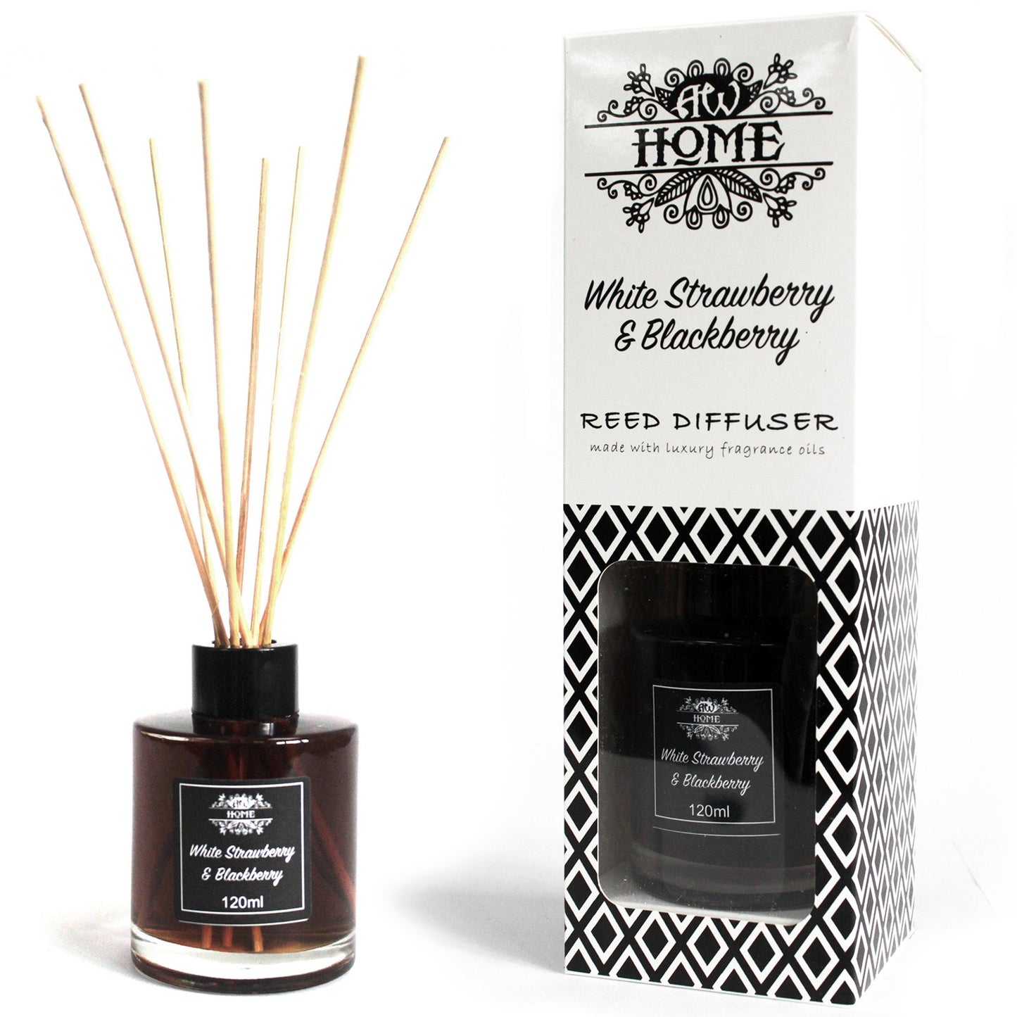 120ml White Strawberry & Blackberry Reed Diffuser