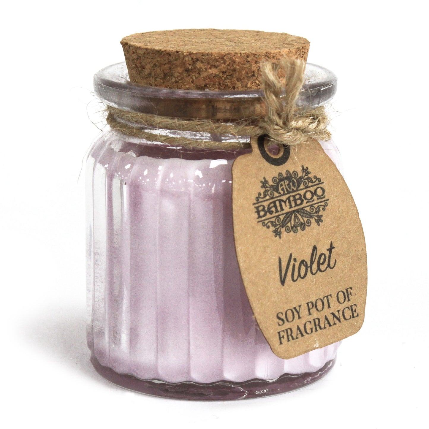 Violet Soy Pot Candle x2